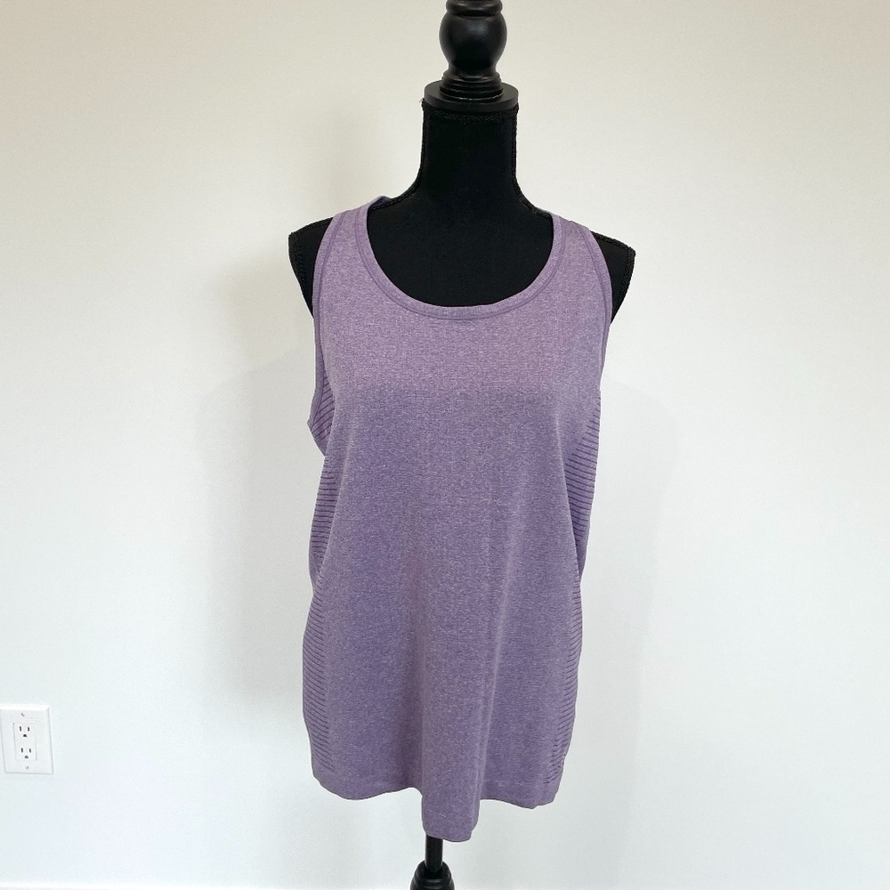 Second Skin Purple Racerback Women's Tank Top